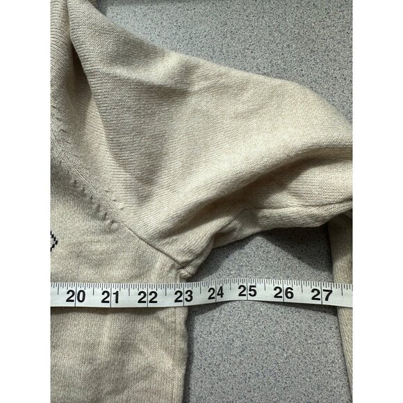 Dockers Sweater Men Tan Brown Long Sleeve Argyle Pattern Large? - Picture 6 of 8